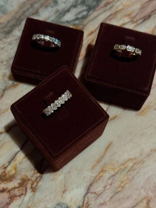 Oval Half Eternity Ring