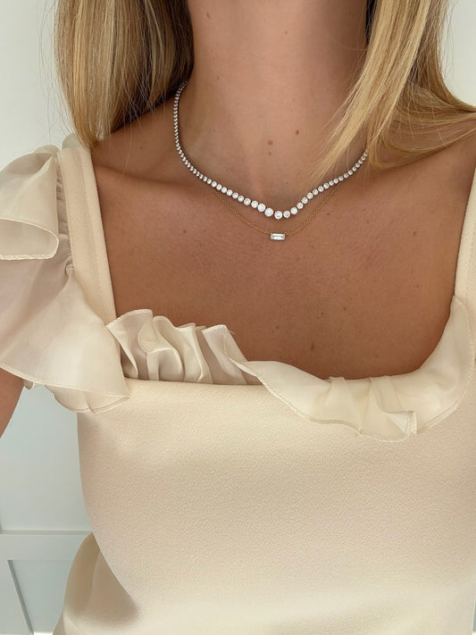 Baguette Necklace