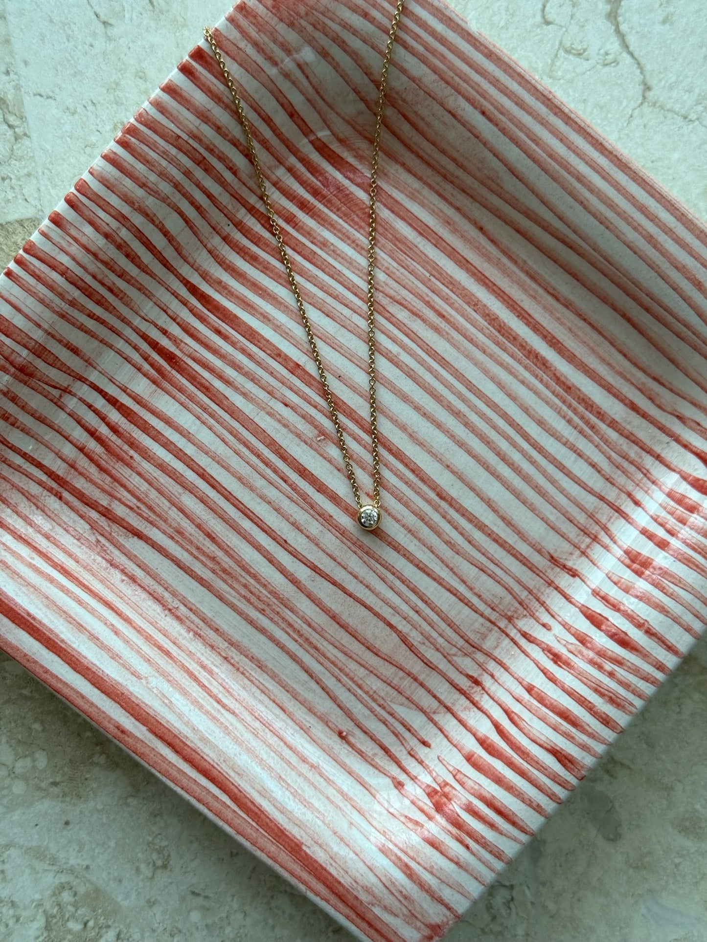 Single Bezel Necklace