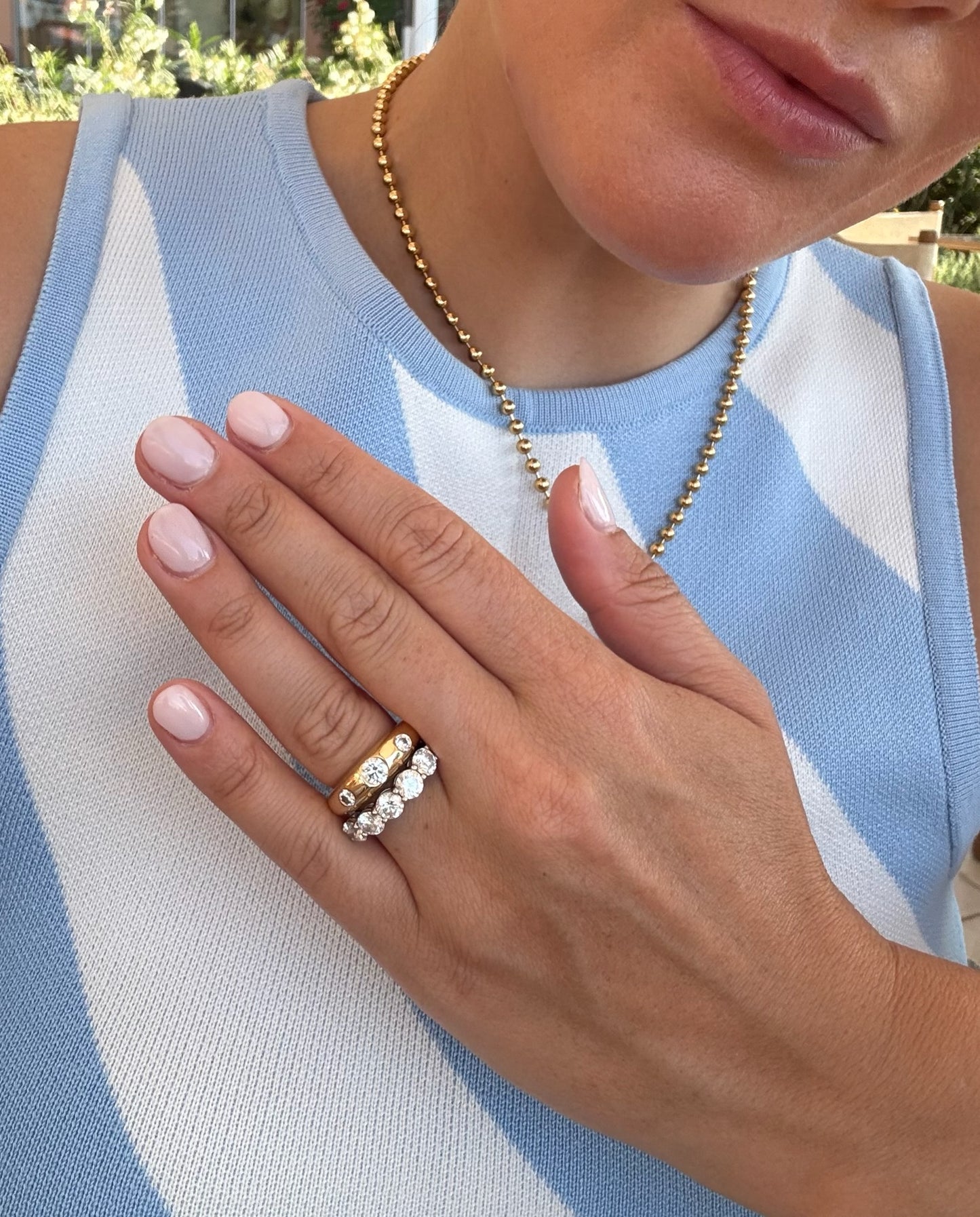 Mega Five Stone Ring