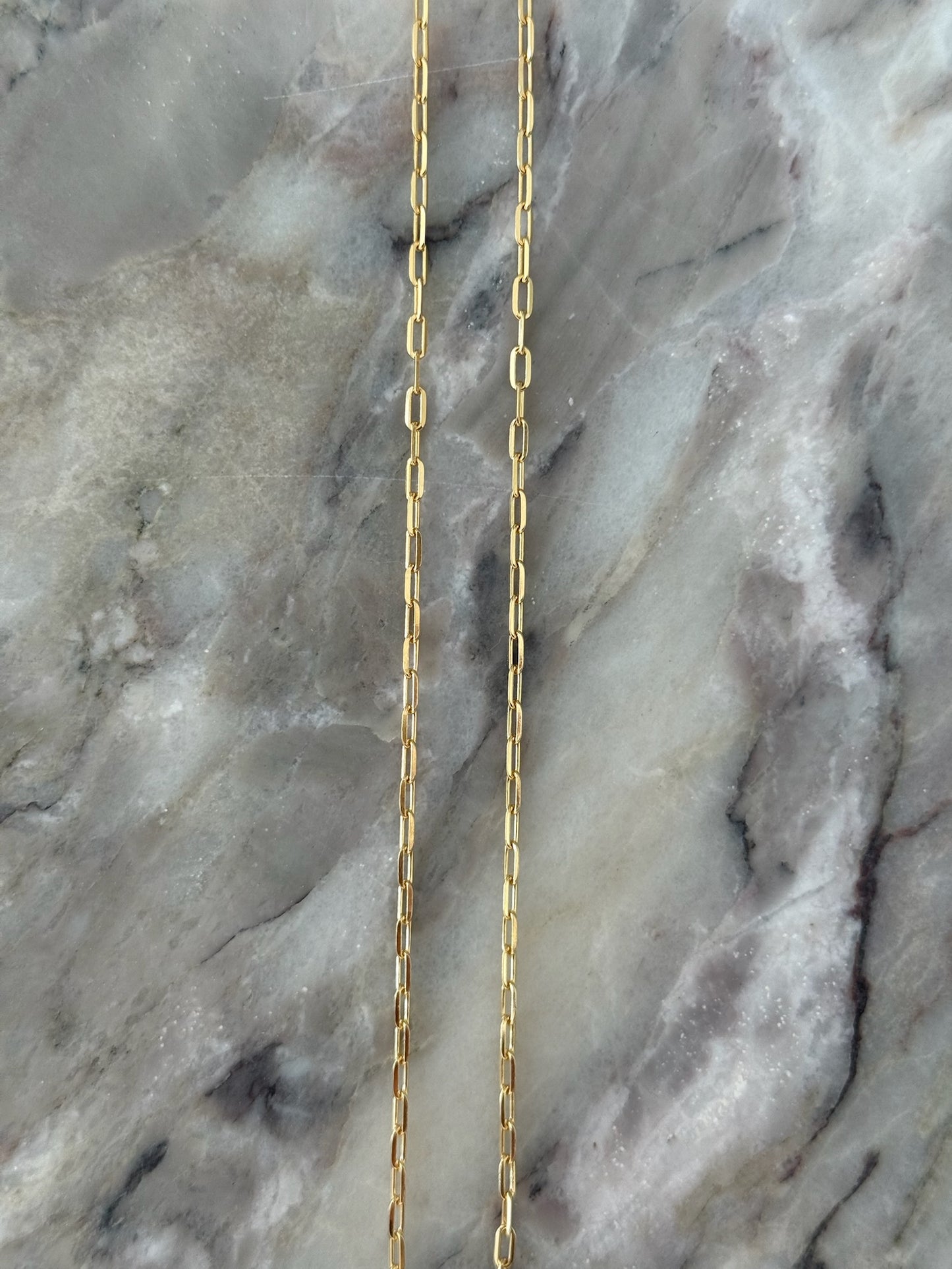 Diamond Cut Paperclip Chain