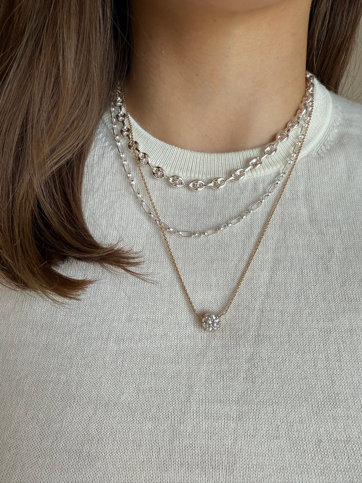 Round Georgian Set Necklace