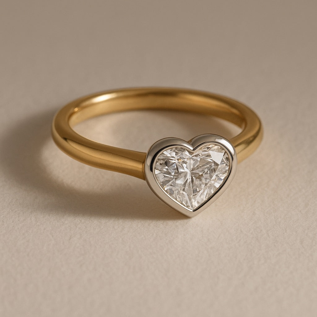 Heart Bezel Ring
