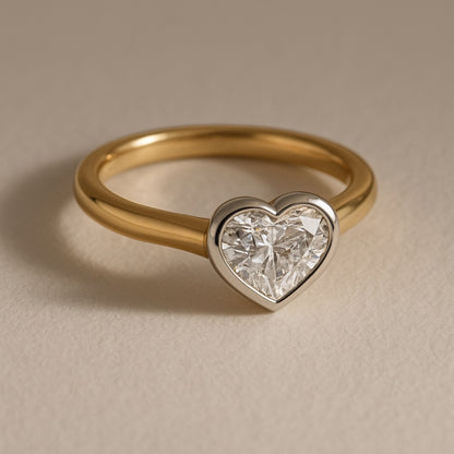 Heart Bezel Ring