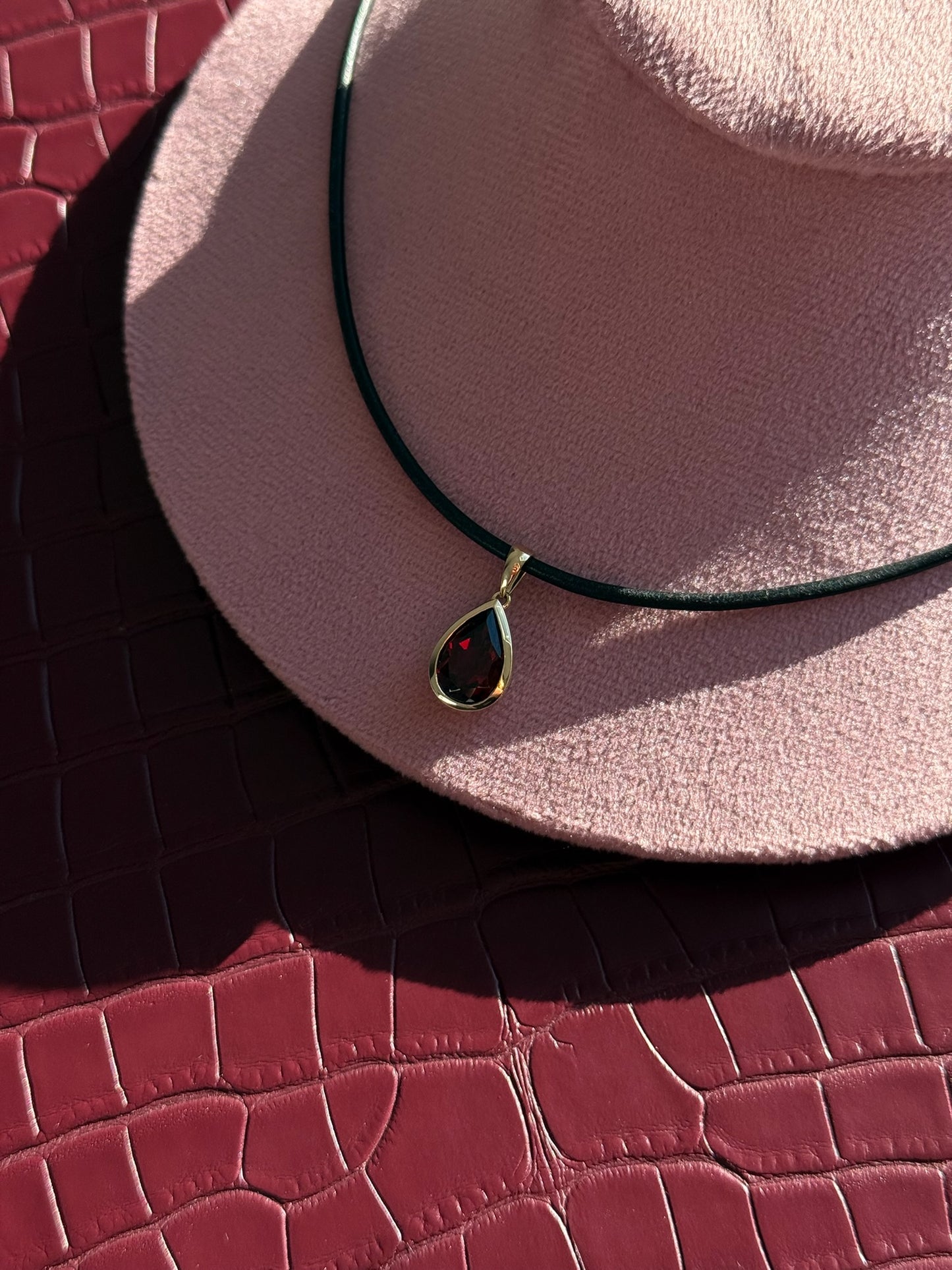 Gemstone Pear Pendant