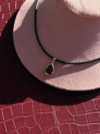 Gemstone Pear Pendant