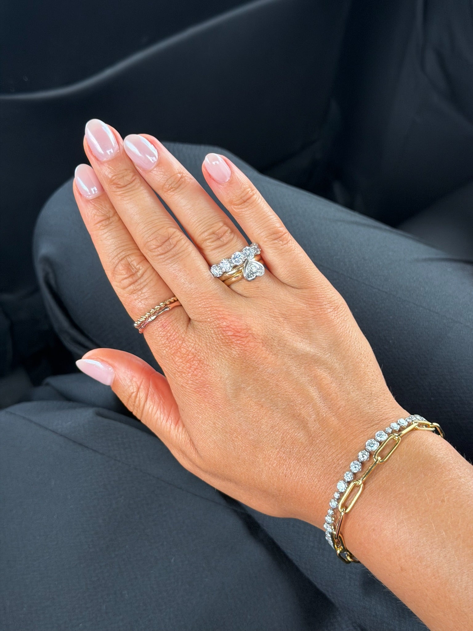 Heart Bezel Ring
