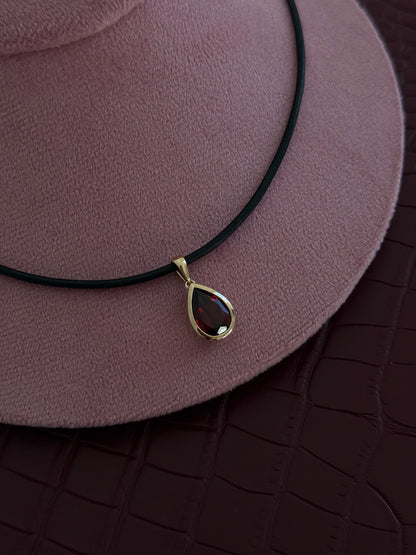 Gemstone Pear Pendant