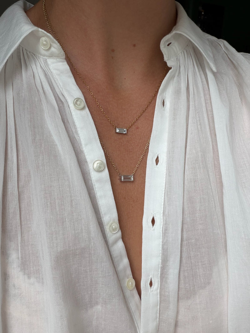 Baguette Necklace