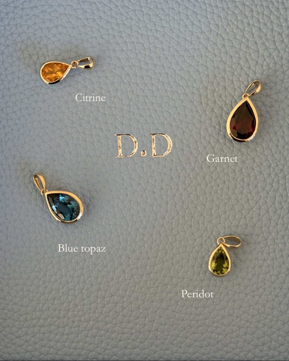 Gemstone Pear Pendant