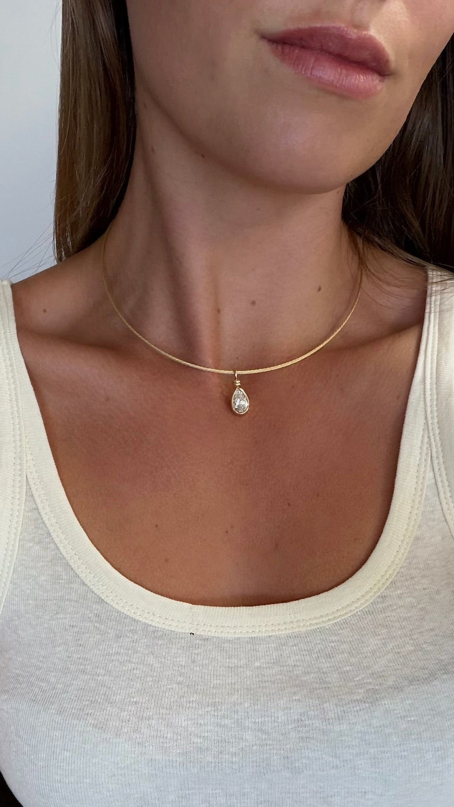Daily Diamonds Pear Twist Pendant 