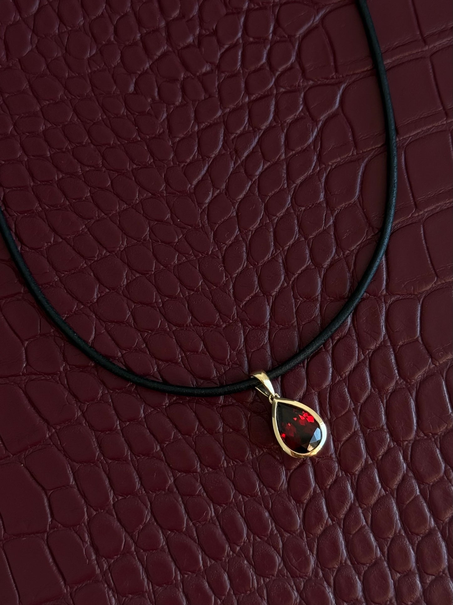 Gemstone Pear Pendant