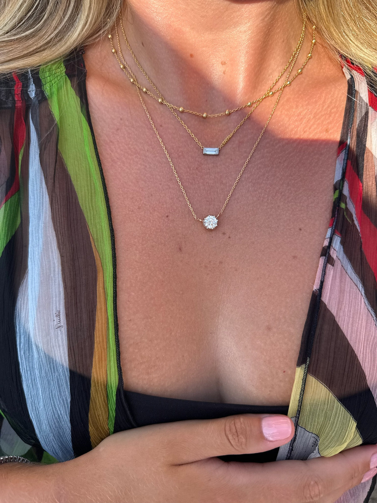 Round Georgian Set Necklace