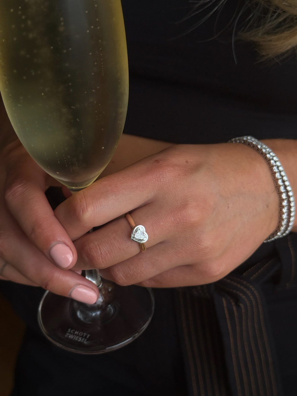 Heart Bezel Ring