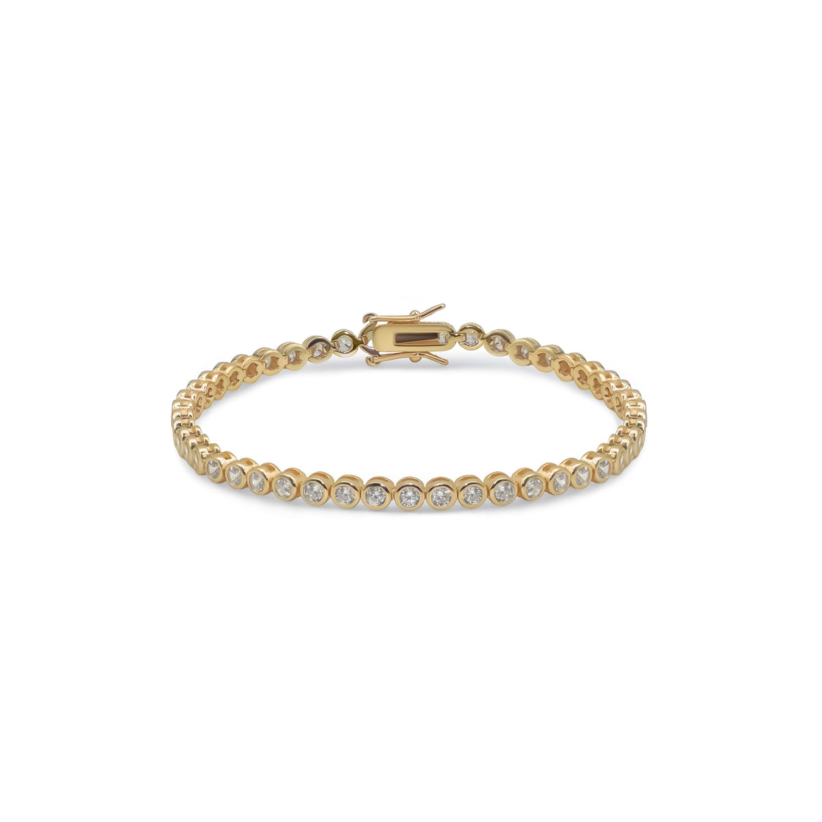 Bezel Tennis Bracelet