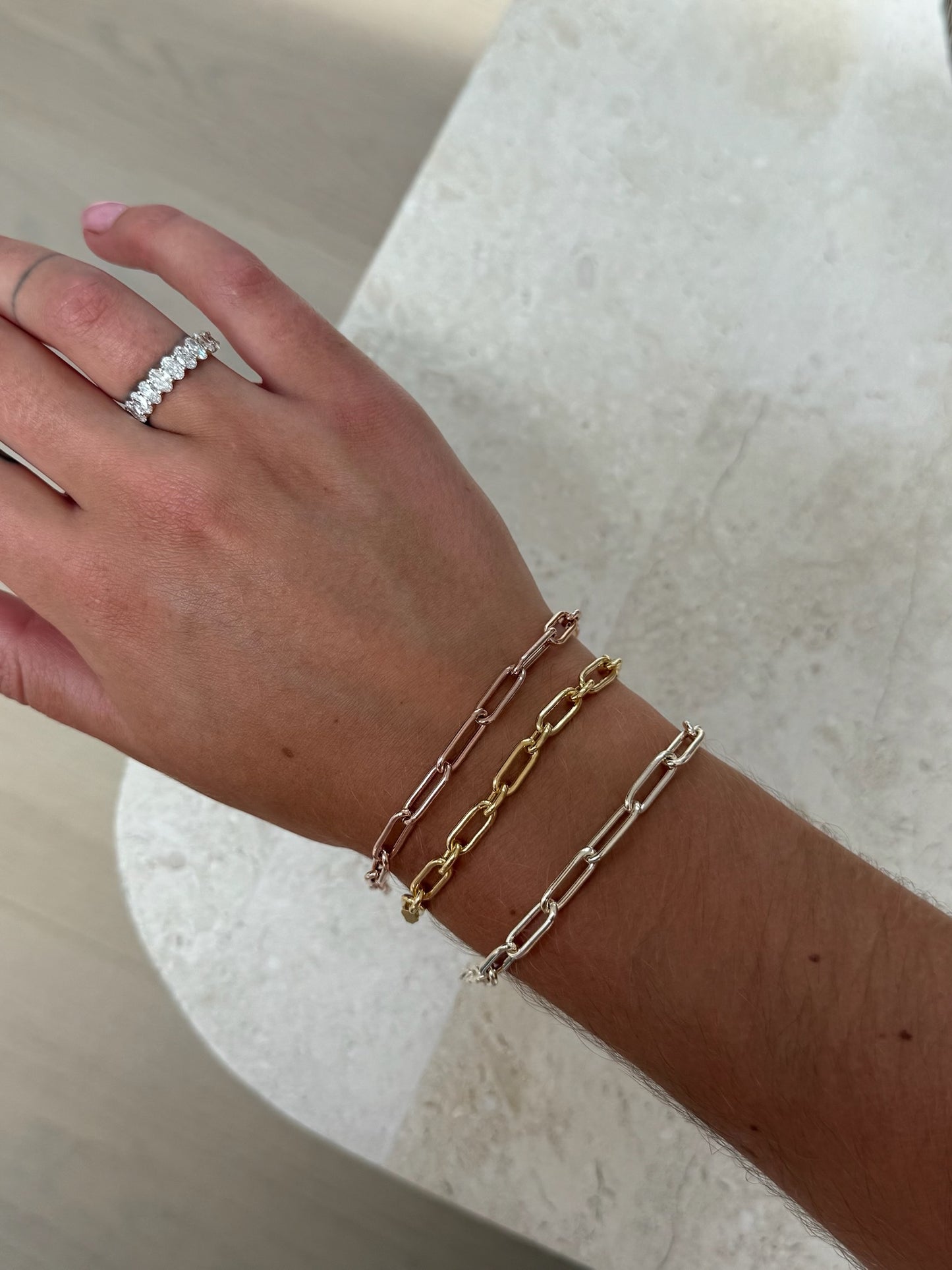 Oval Half Eternity Ring