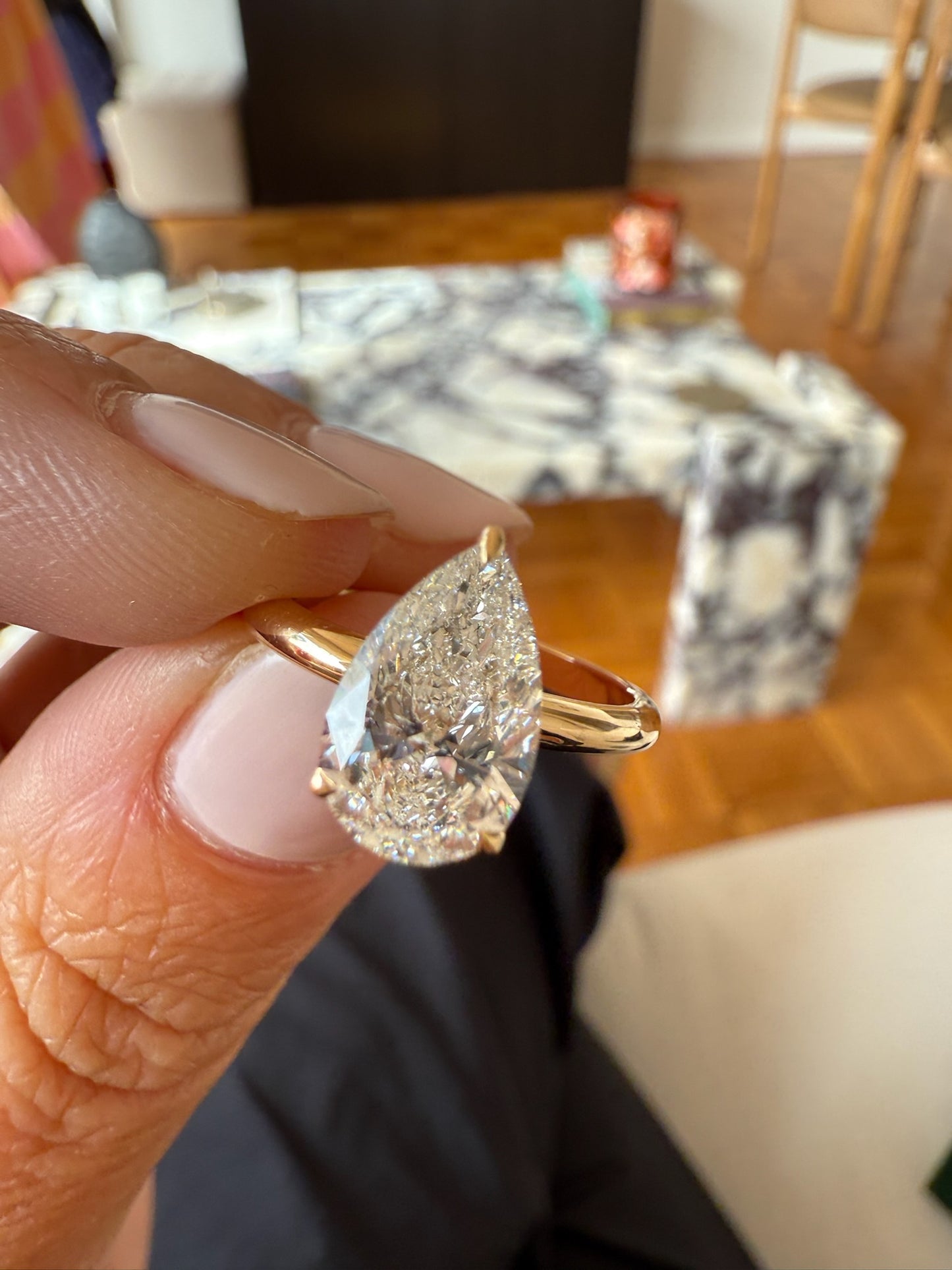 Pear Solitaire Engagement Ring