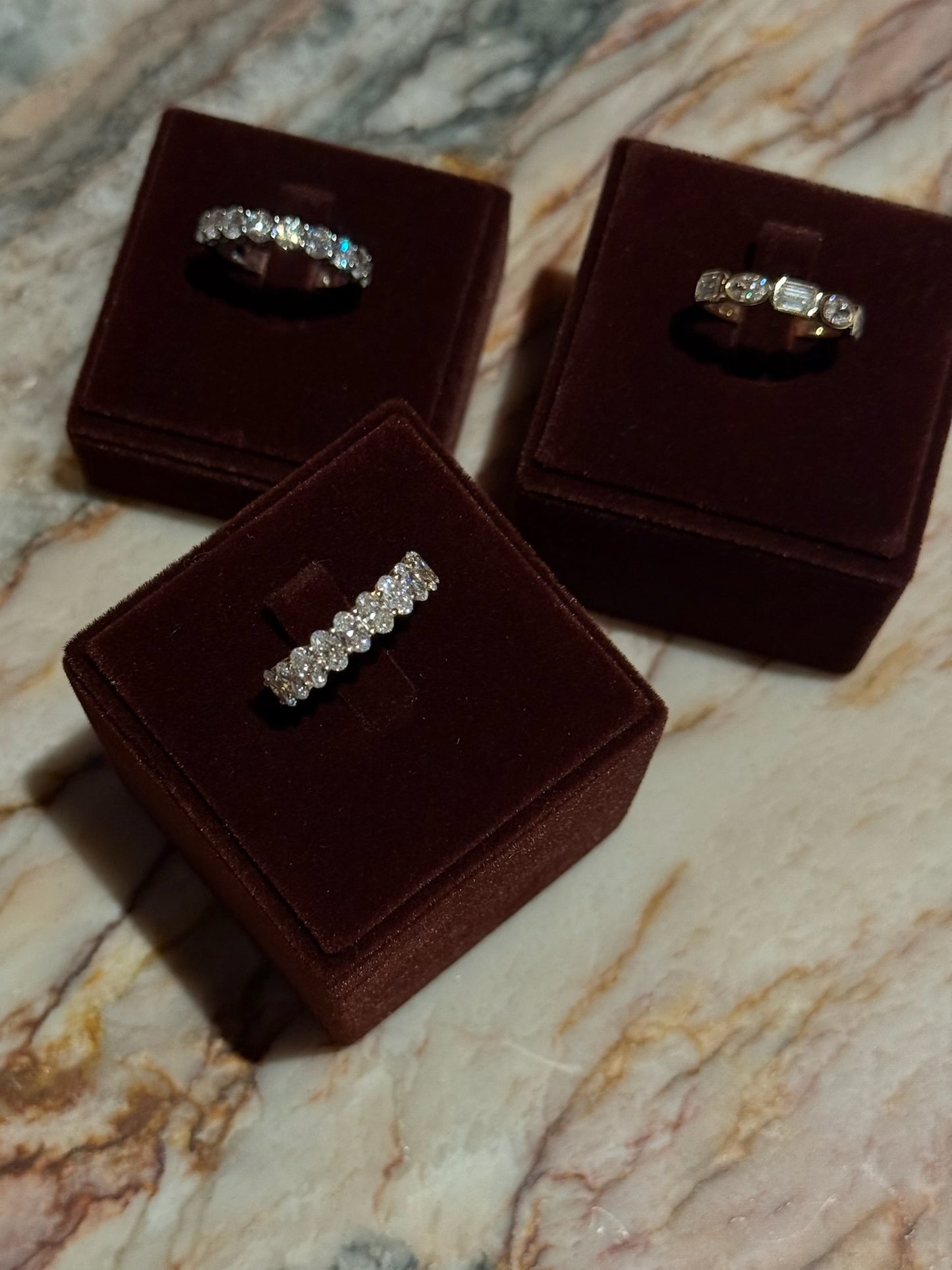 Oval Half Eternity Ring