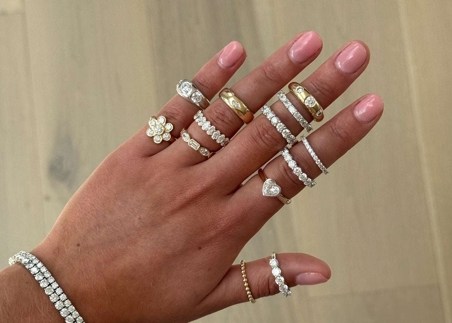 Oval Half Eternity Ring