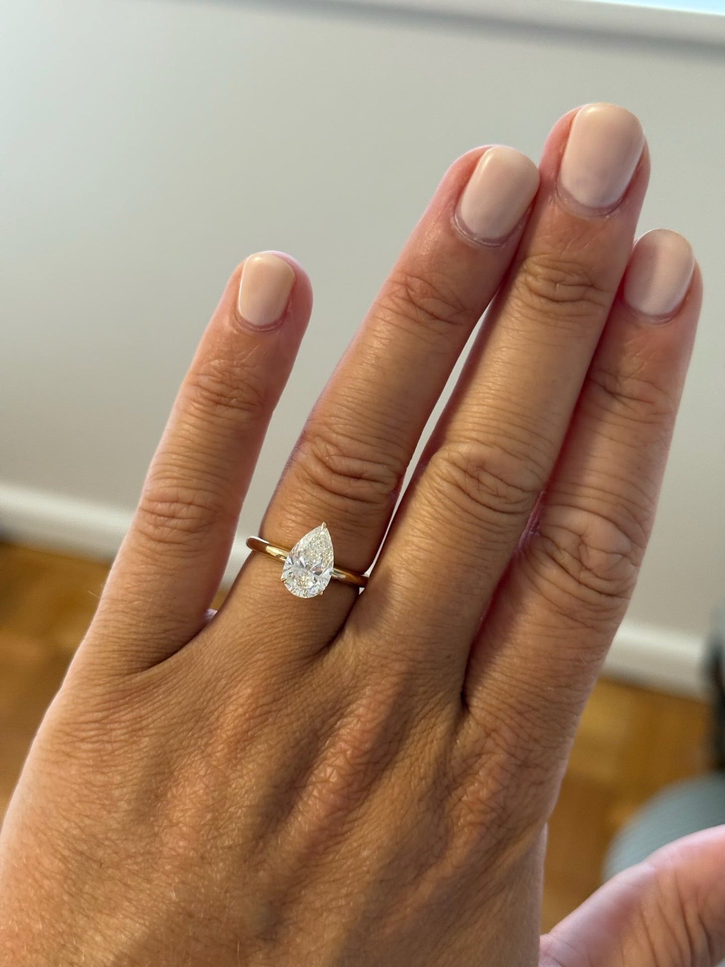 Pear Solitaire Engagement Ring
