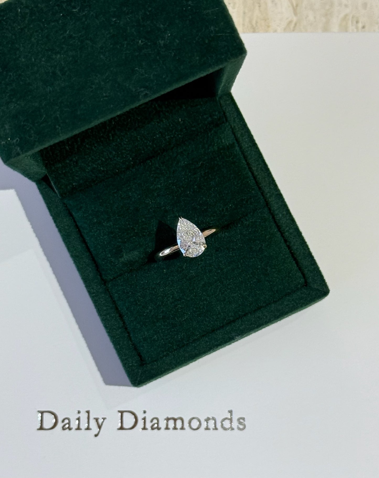 Pear Solitaire Engagement Ring