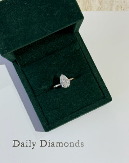 Pear Solitaire Engagement Ring