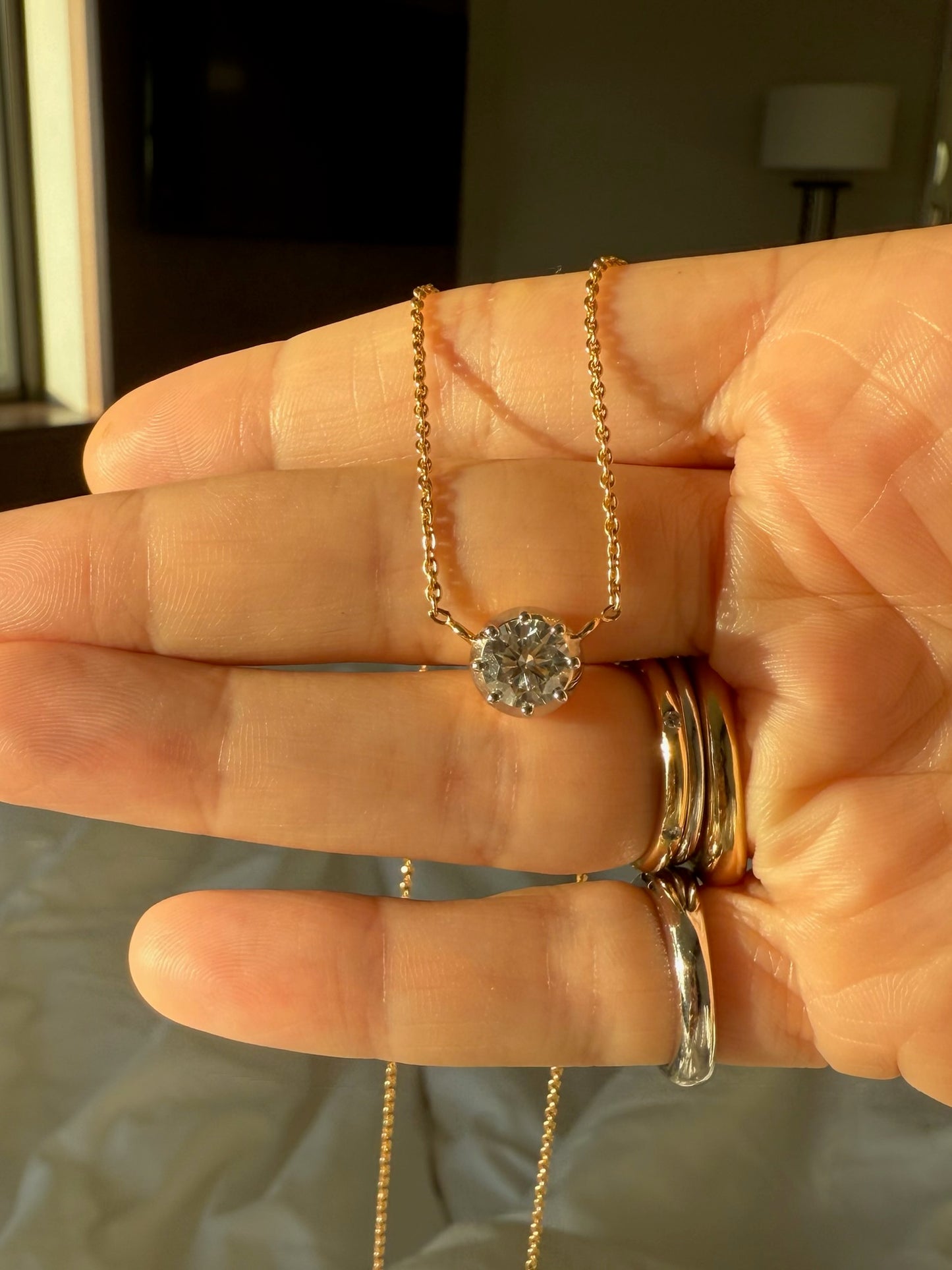 Round Georgian Set Necklace