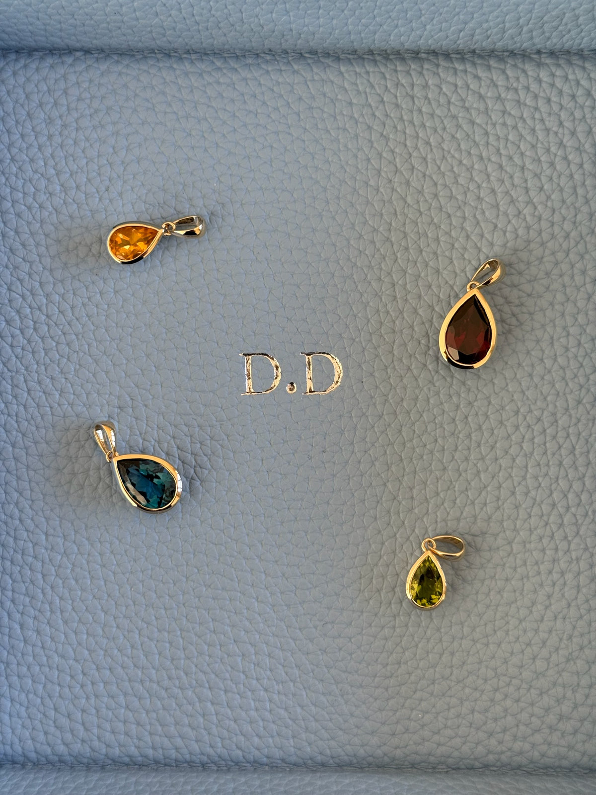 Gemstone Pear Pendant