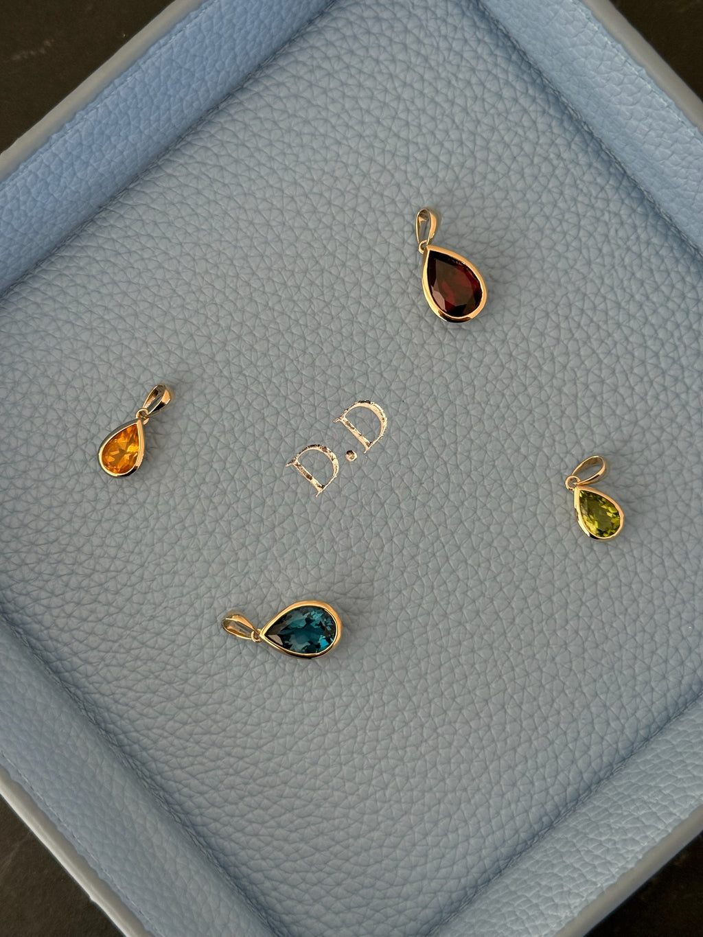 Gemstone Pear Pendant