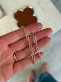 Diamond Paperclip Bracelet