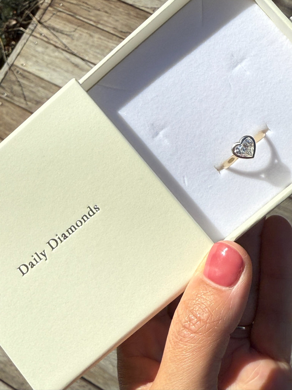 Heart Bezel Ring