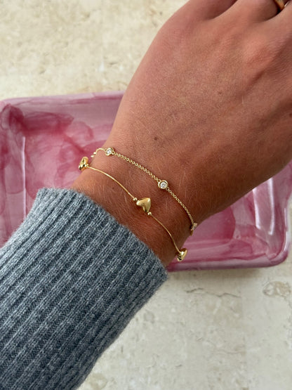 Petite Heart Trio Bracelet