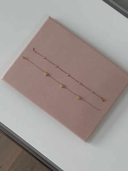 Petite Heart Trio Bracelet