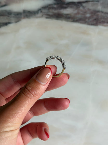 Square Prong Diamond Ring