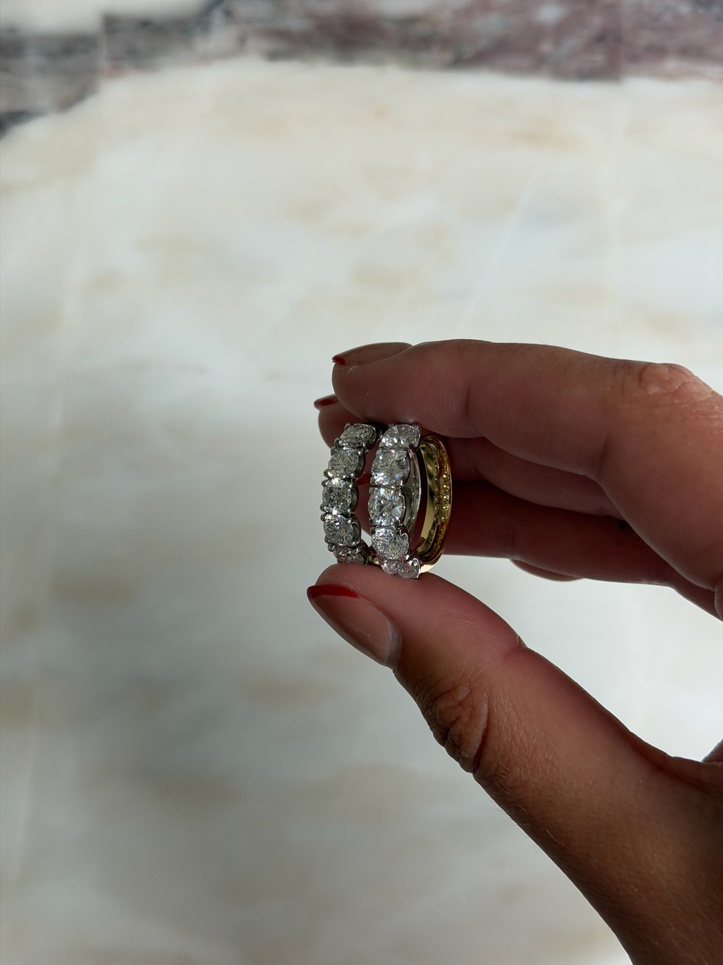 Square Prong Diamond Ring