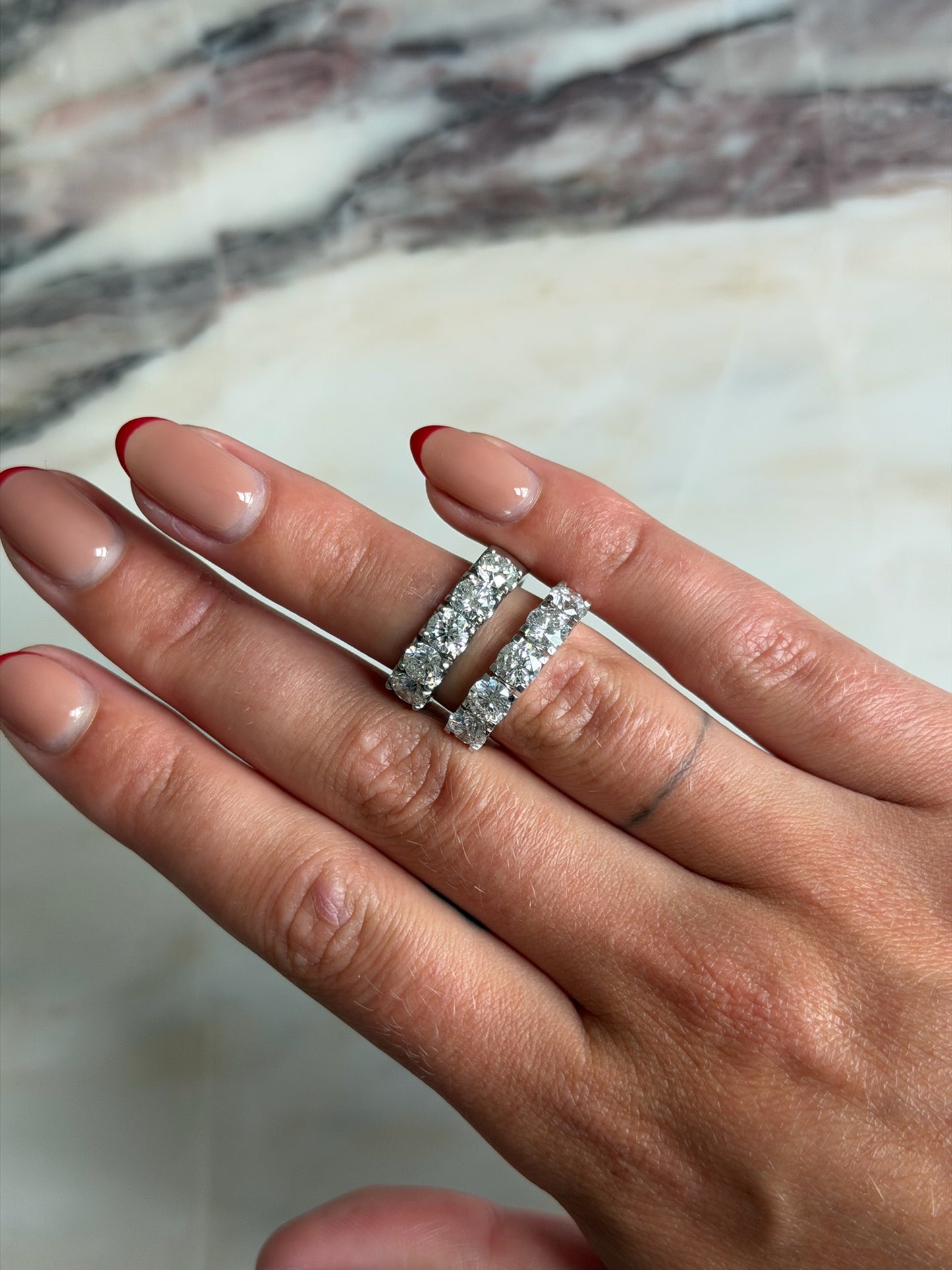 Square Prong Diamond Ring