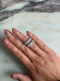 Square Prong Diamond Ring