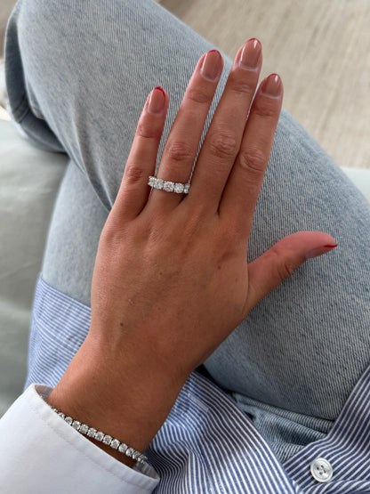 Square Prong Diamond Ring