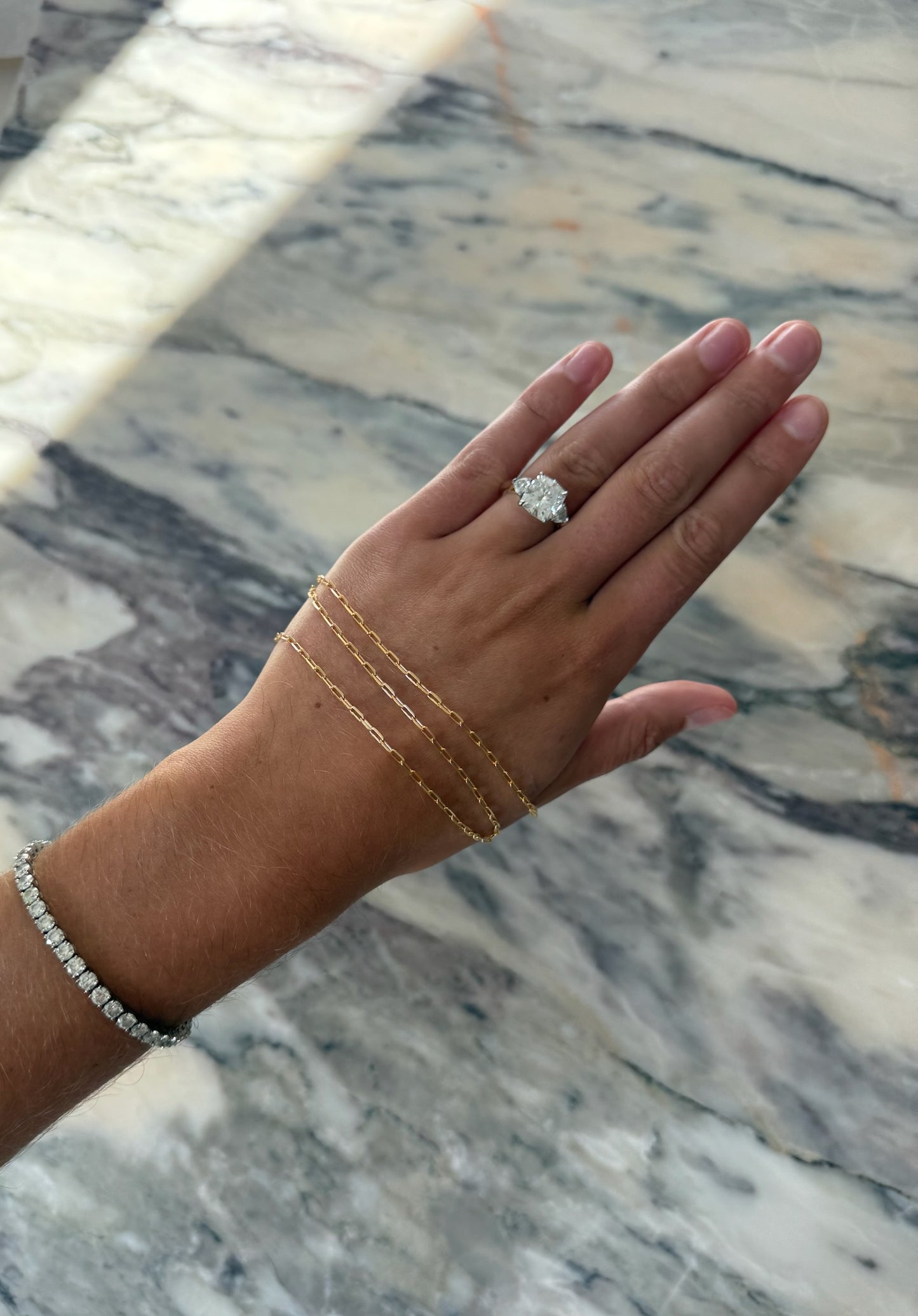 Diamond Cut Paperclip Chain