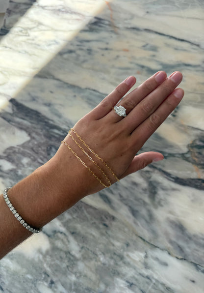 Diamond Cut Paperclip Chain