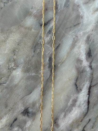 Diamond Cut Paperclip Chain