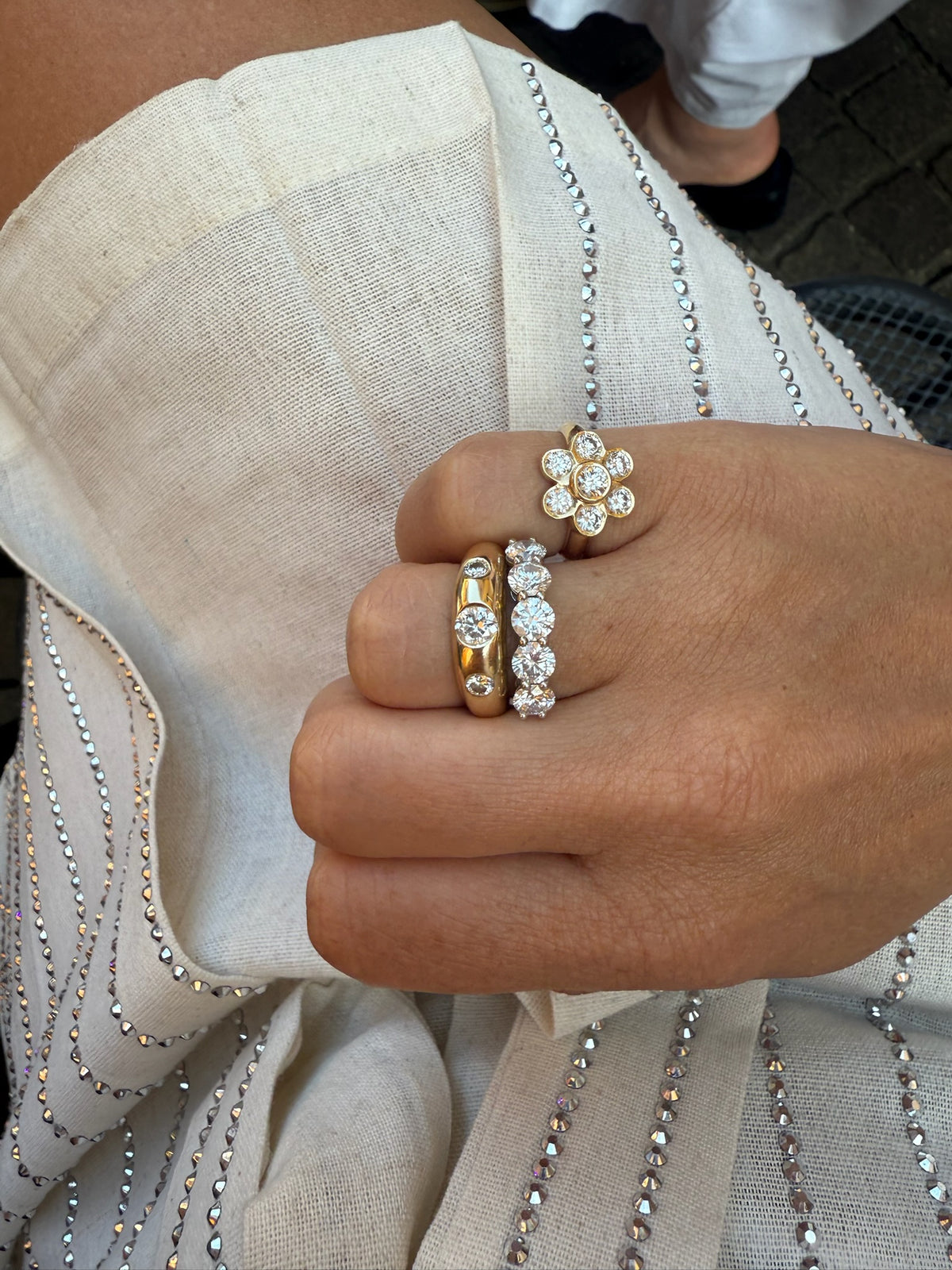 Mega Five Stone Ring